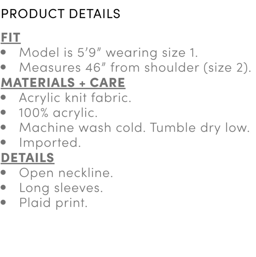 Torrid 4x Red and Black Plaid Long Cardigan - Picture 7 of 15